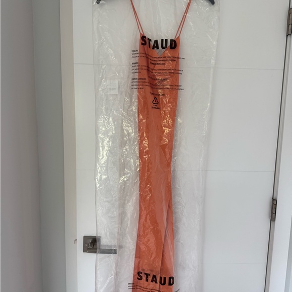 STAUD NWT- Nectarine Bellamy Dress (XS) - Picture 7 of 8